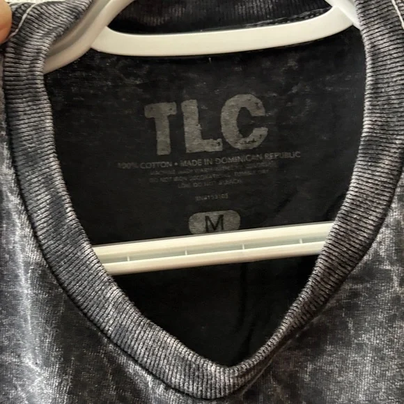 TLC Charcoal Tee with Vibrant Graphic - Picture 2 of 3